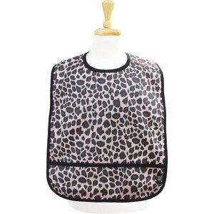 Nibble and Dribble Adult Clothing Protector (CHEETAH PRINT)